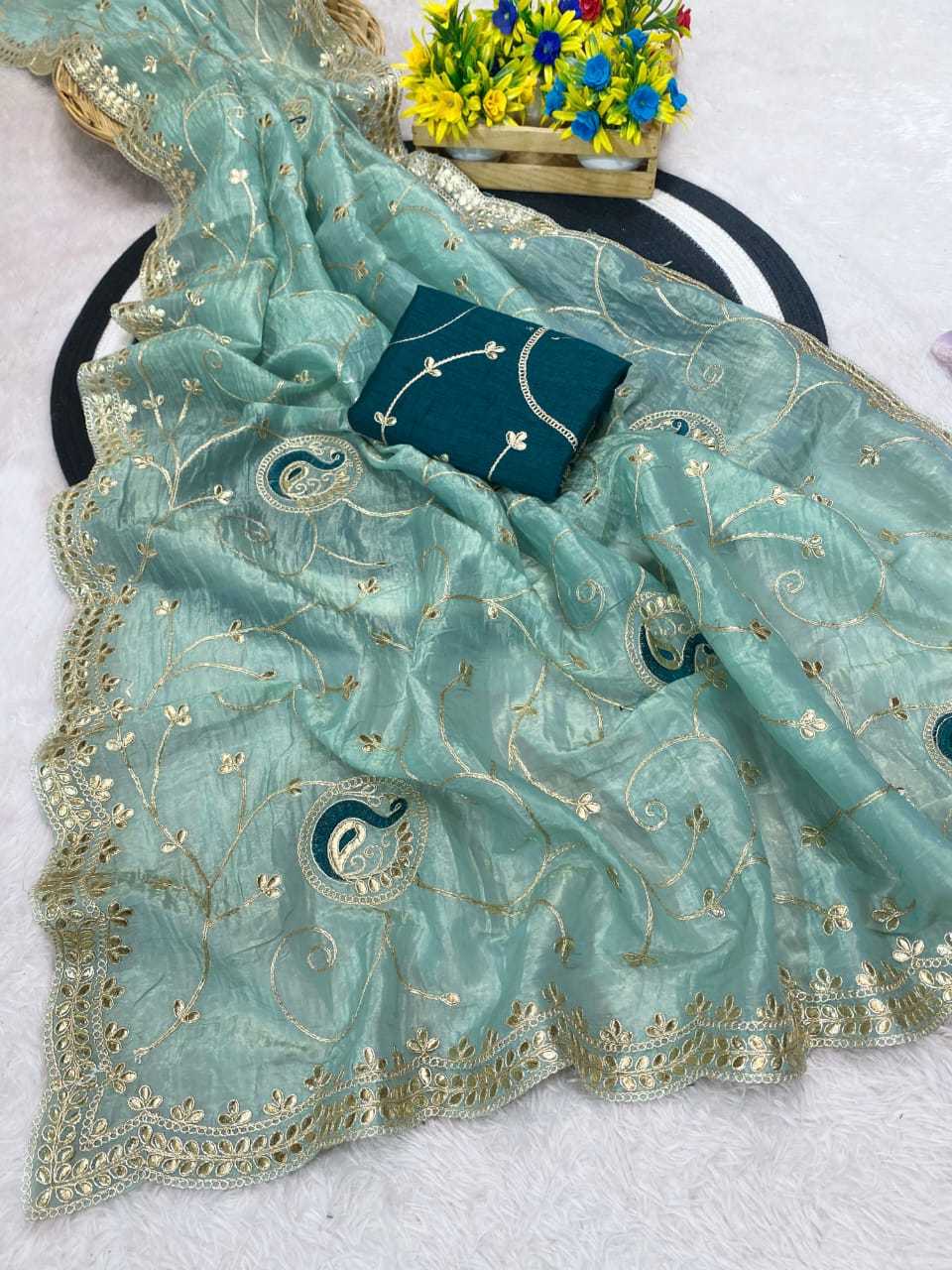 Ynf Chiffon KESH514 154 Sarees Wedding Collections Festive Collections Wholesale Chiffon Sarees Embroidered Sarees Sarees With Blouse Manufacturer