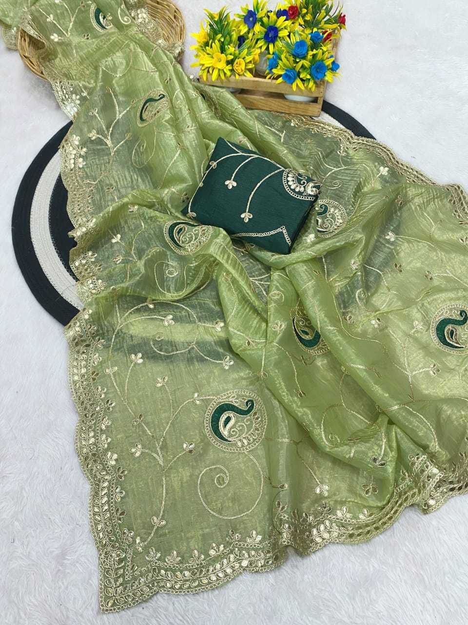 Ynf Chiffon KESH514 154 Sarees Wedding Collections Festive Collections Wholesale Chiffon Sarees Embroidered Sarees Sarees With Blouse Manufacturer