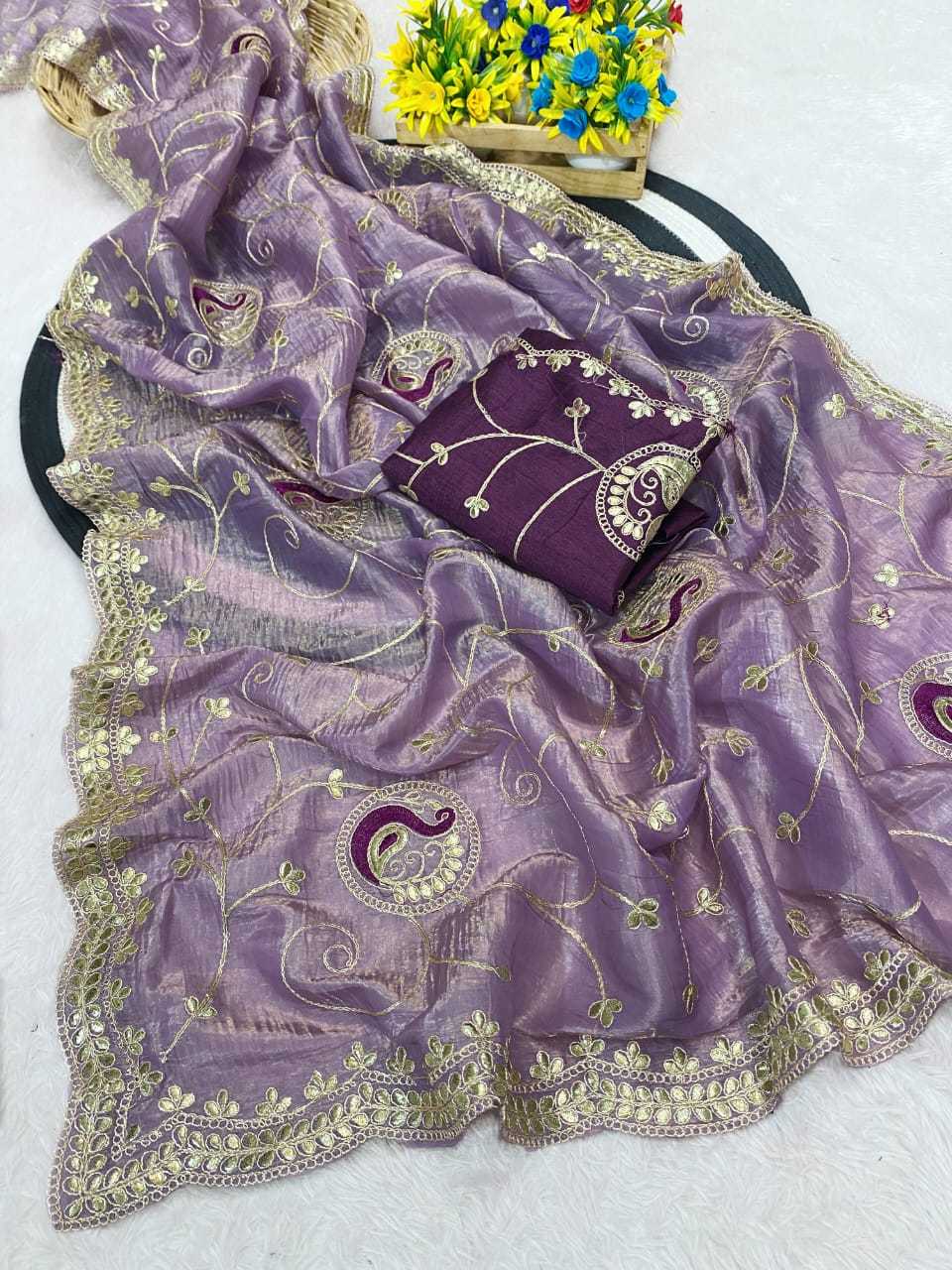 Ynf Chiffon KESH514 154 Sarees Wedding Collections Festive Collections Wholesale Chiffon Sarees Embroidered Sarees Sarees With Blouse Manufacturer