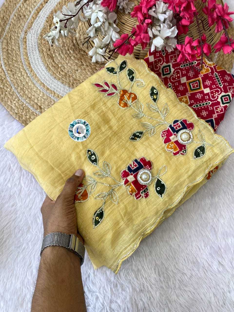 Ynf Chiffon RIN128 bandhani Sarees Wedding Collections Festive Collections Wholesale Designer Sarees Chiffon Sarees Wedding Outfits Manufacturer