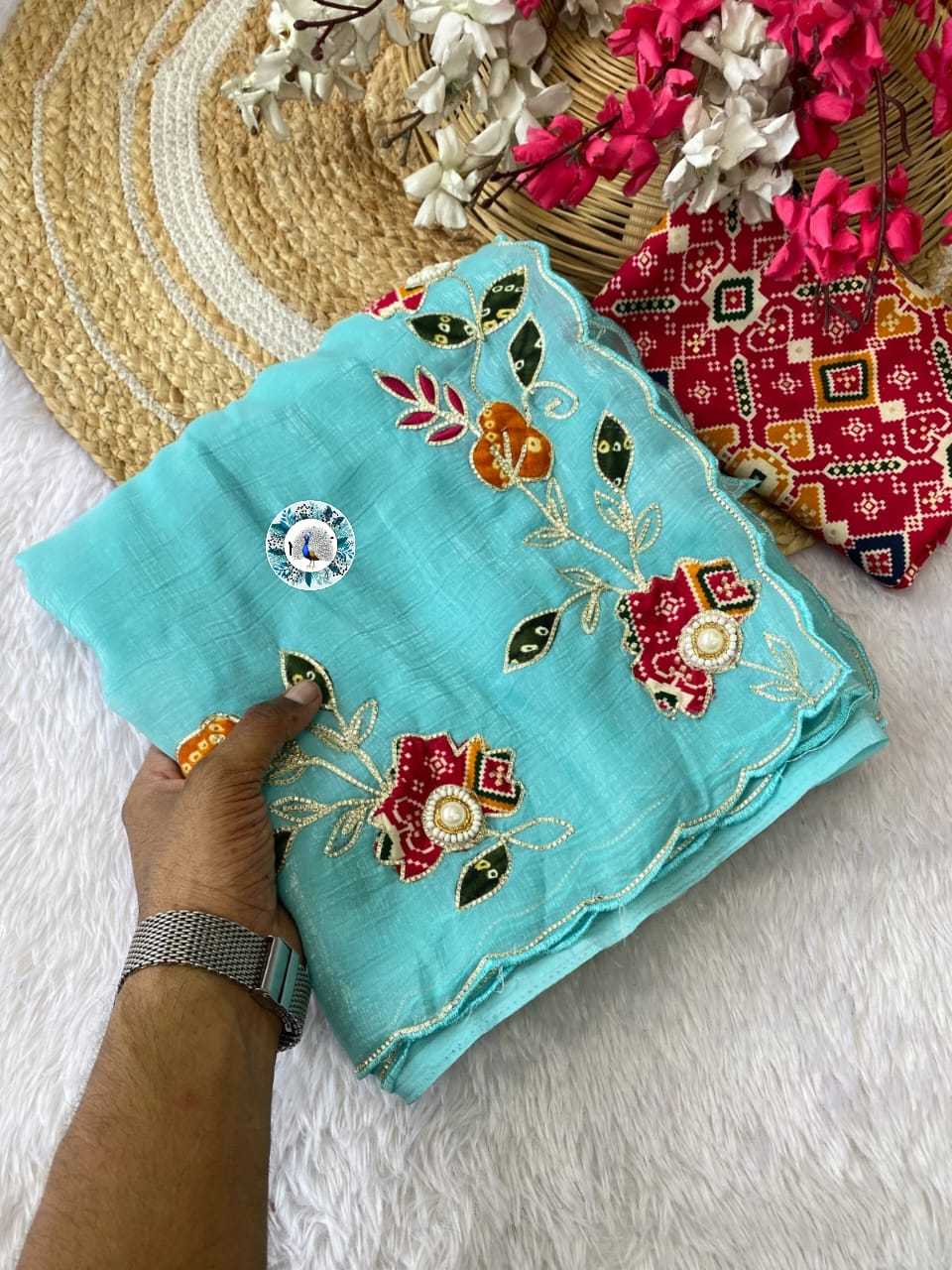Ynf Chiffon RIN128 bandhani Sarees Wedding Collections Festive Collections Wholesale Designer Sarees Chiffon Sarees Wedding Outfits Manufacturer
