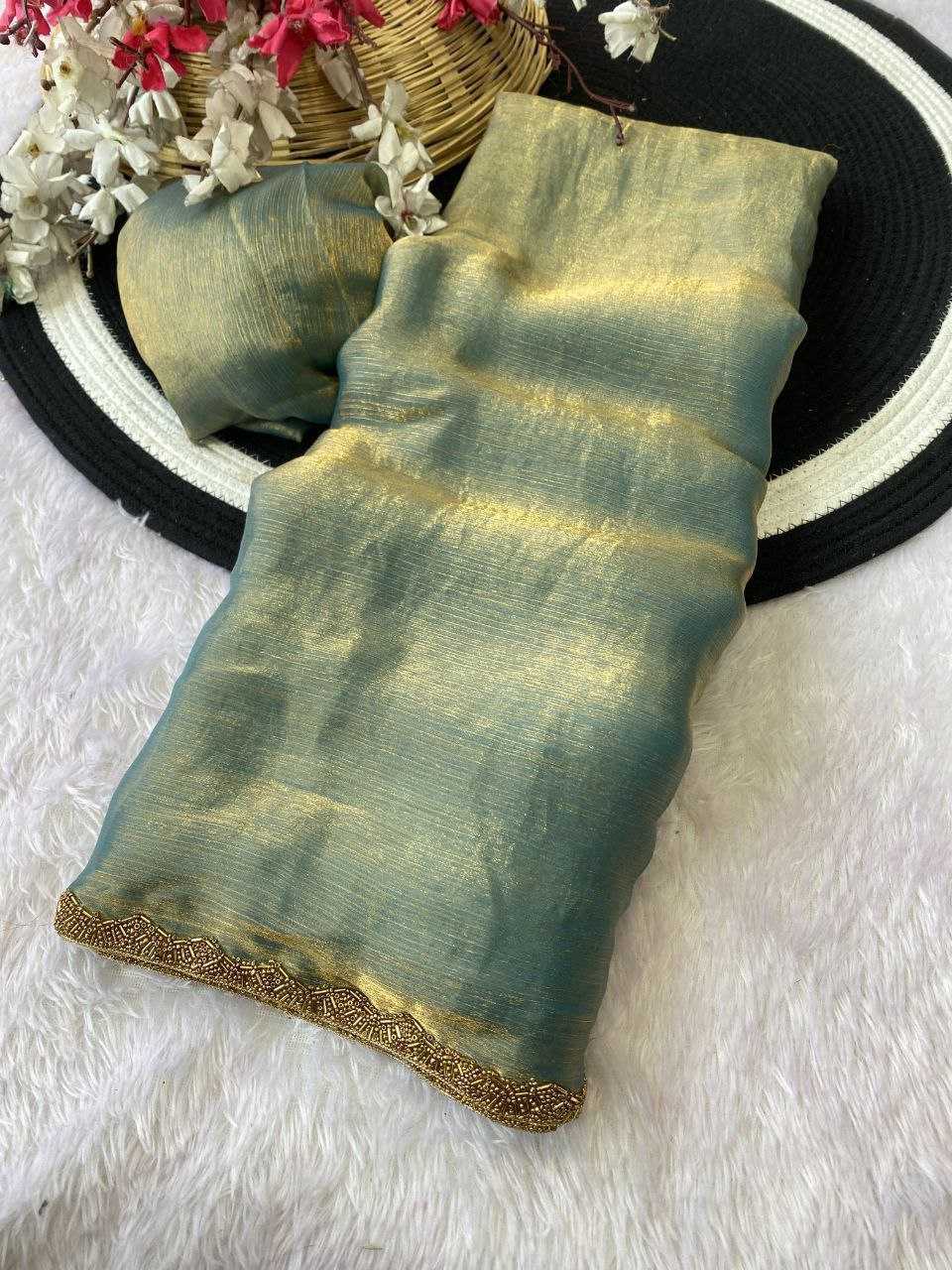 Ynf Chiffon RIN216 Apsara Sarees Wholesale Party Wear Sarees Fancy Sarees Hand Work Sarees Stone Work Saree Manufacturer