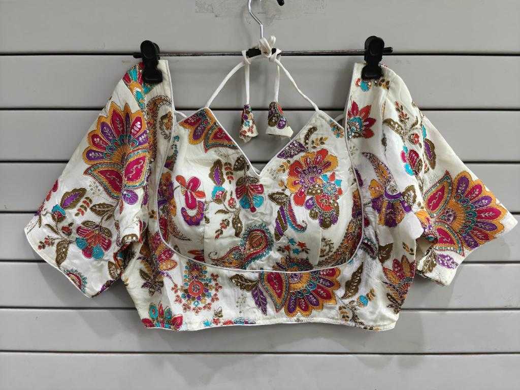 Ynf Chinon KESH437 Pure Readymade Blouses Wholesale Printed Blouse Designer Blouse Party Wear Blouse Manufacturer
