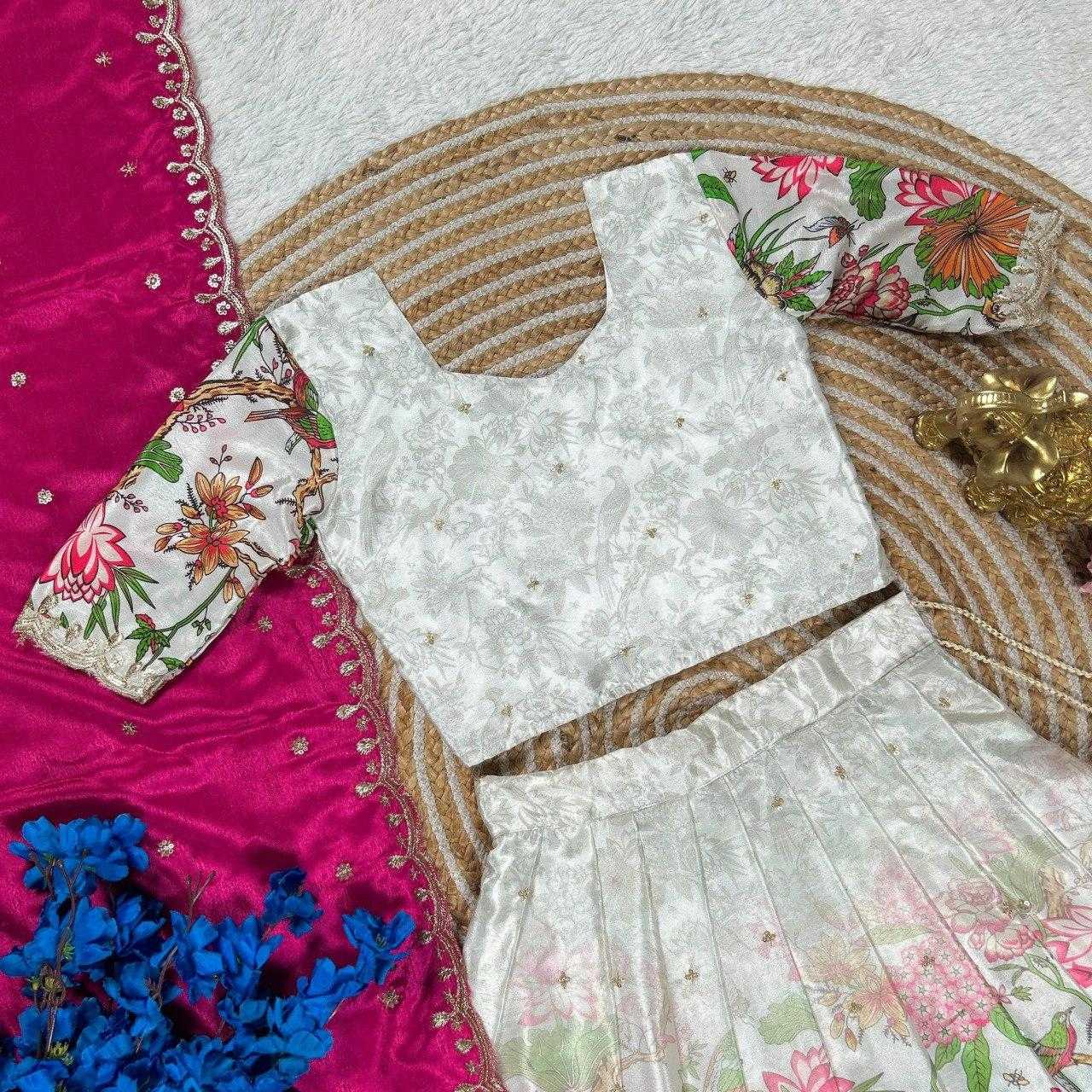 Ynf Chinon KESH505 301 Kids Wear Wholesale Kids Lehenga Kids Lehenga Choli Baby Girl Lehenga Manufacturer