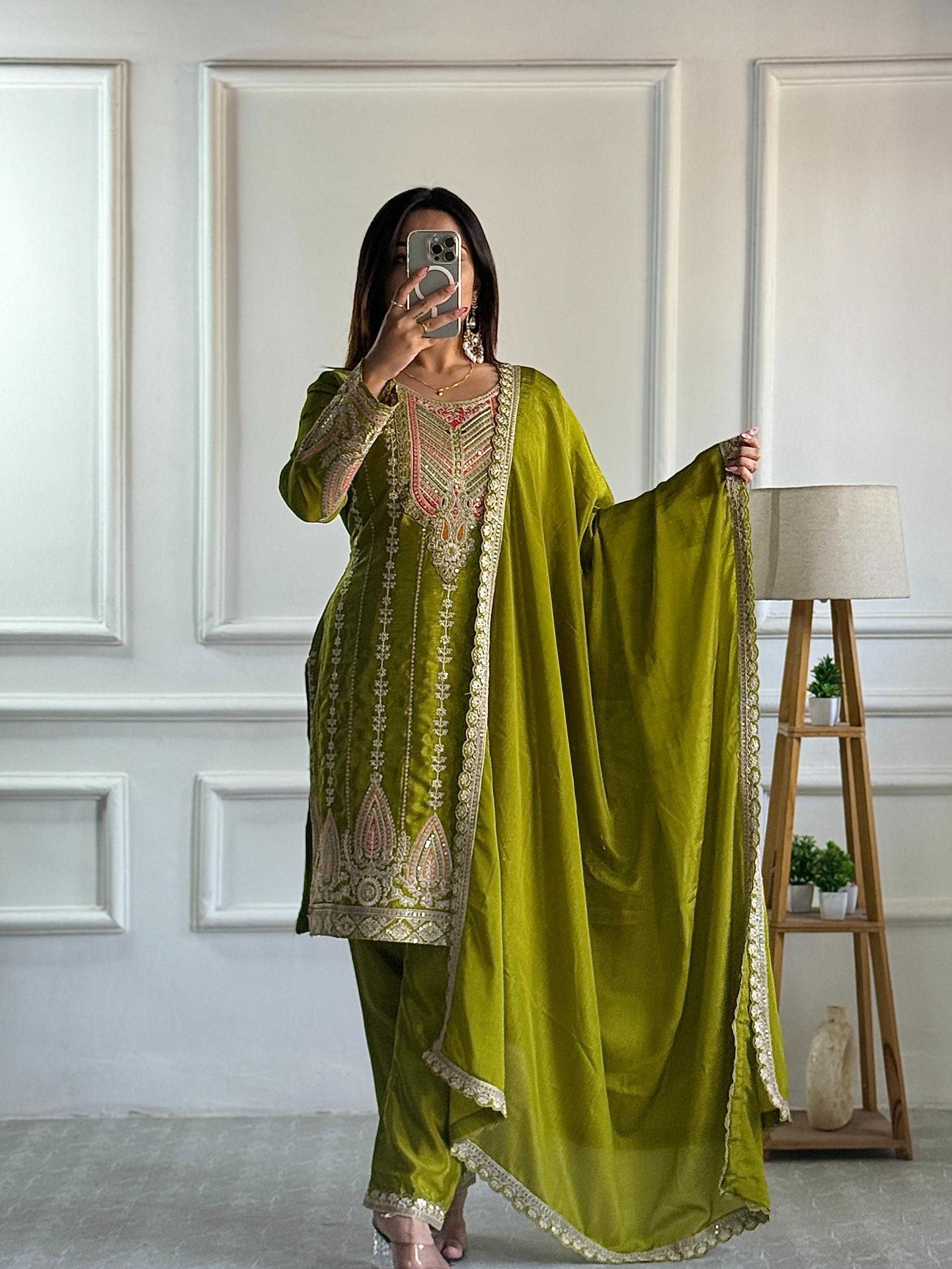 Ynf Chinon KESH506 123 Suits & Dresses Wholesale Ladies Suits Embroidery Suits Designer dresses Manufacturer