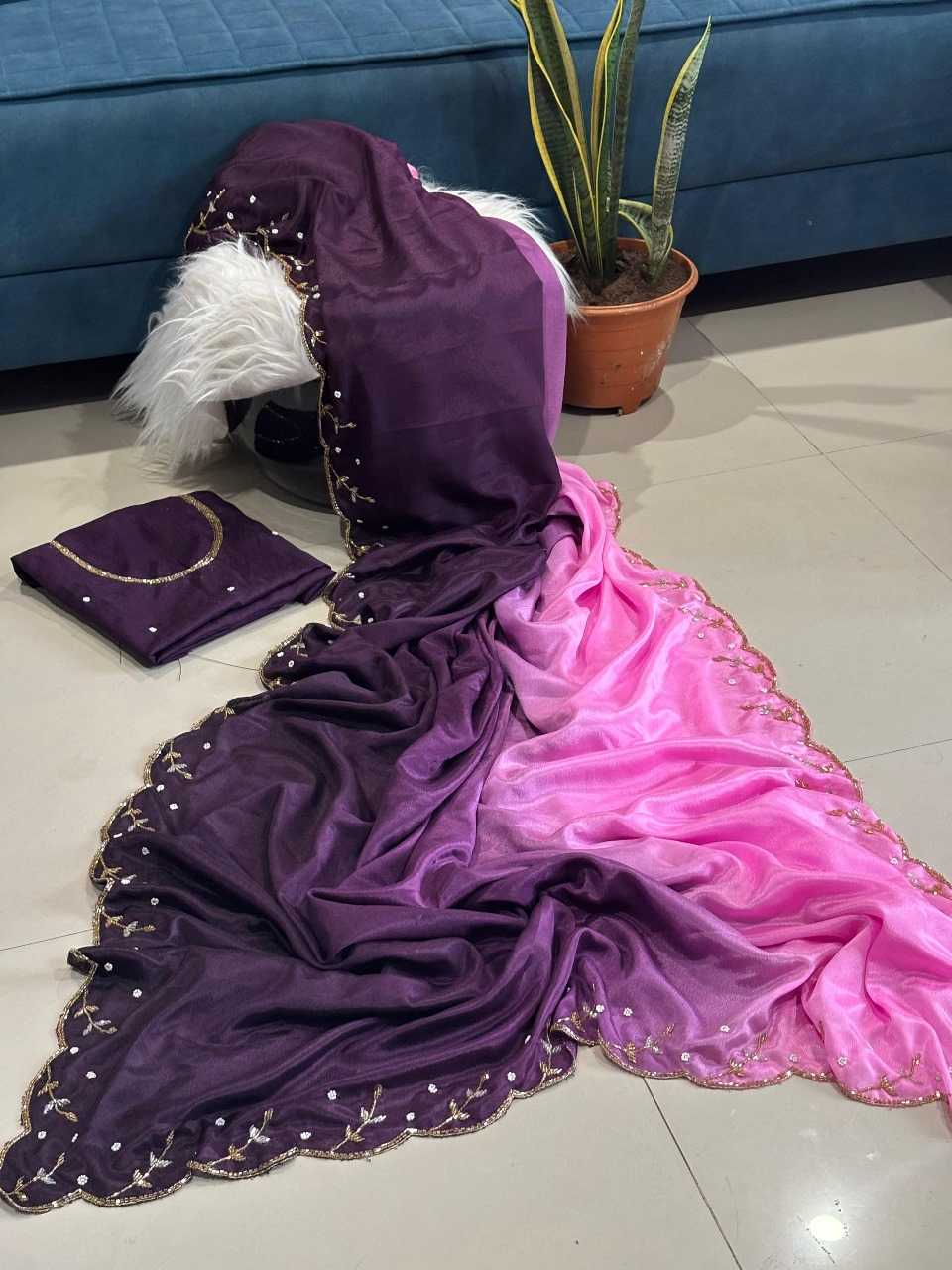 Ynf Chinon RIN222 Vira Sarees Wedding Collections Festive Collections Wholesale Designer Sarees Hand Work Sarees Cutwork Saree Manufacturer