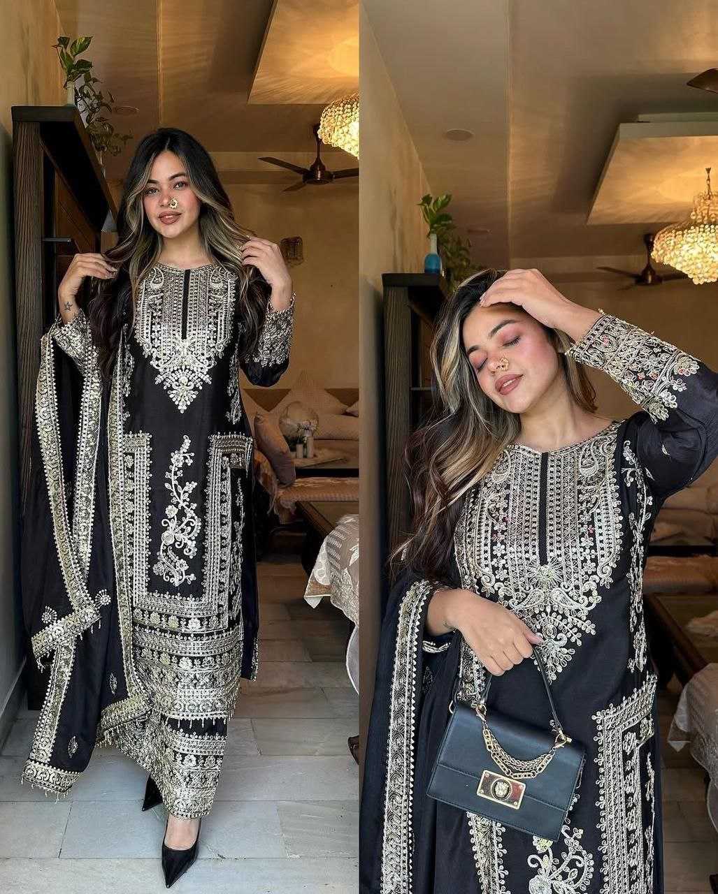 Ynf Chinon Silk KESH158 8996 Suits & Dresses Wedding Collections Festive Collections Wholesale Ladies Silk Suit Designer Suits Wedding Outfits Manufacturer