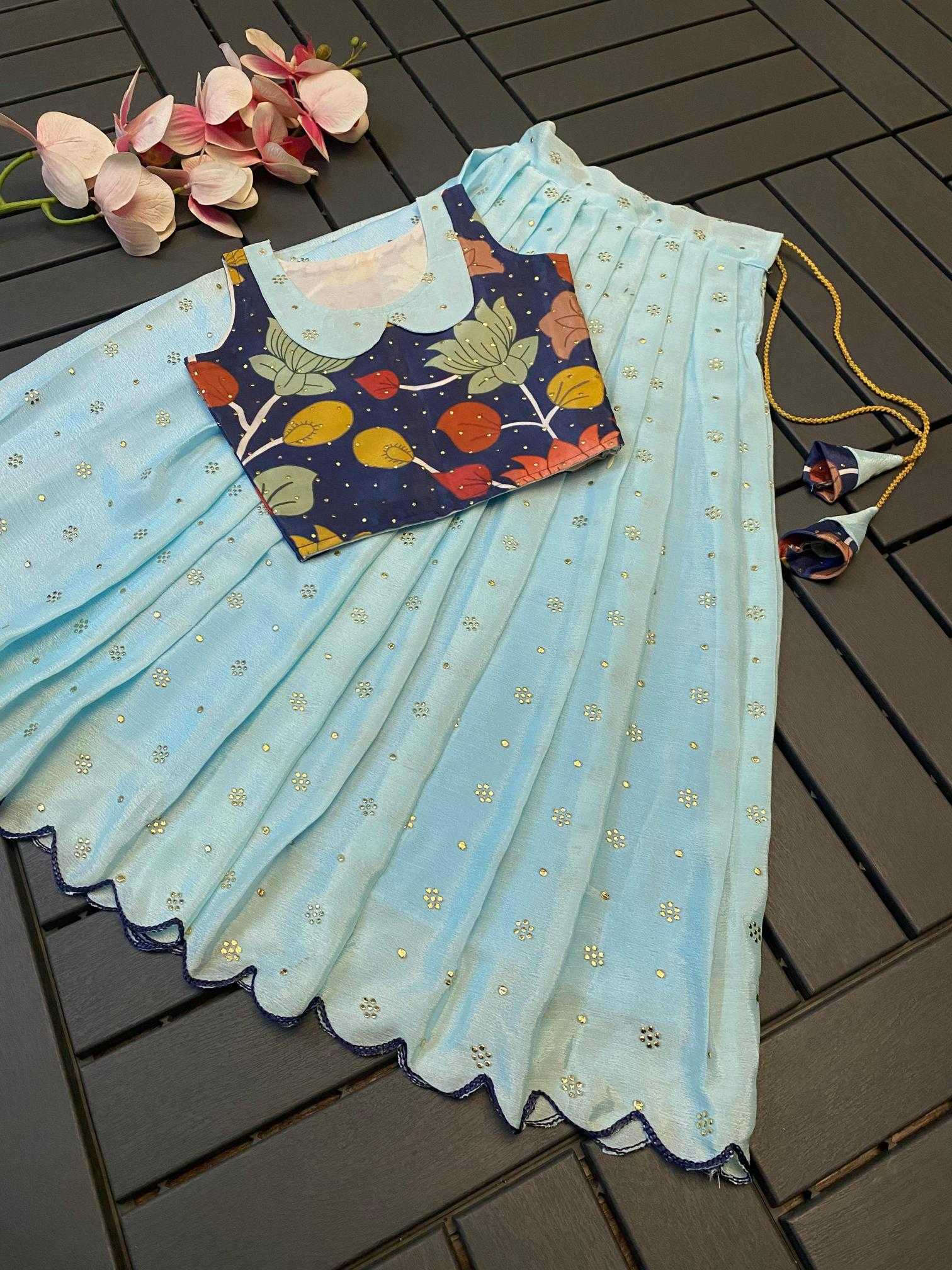 Ynf Chinon Silk KESH493 Pongal Kids Wear Wholesale Kids Lehenga Kids Lehenga Choli Baby Girl Lehenga Manufacturer
