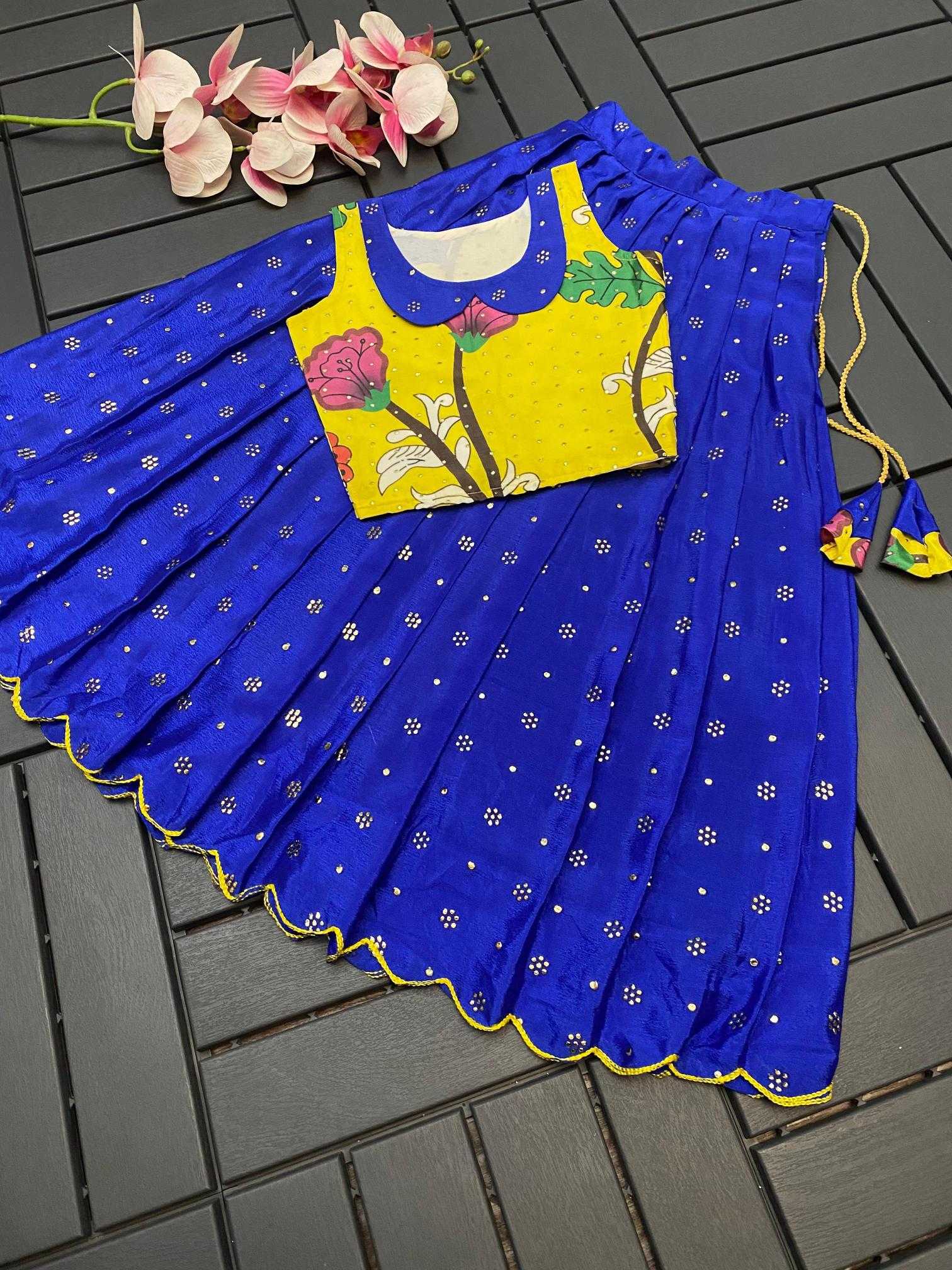 Ynf Chinon Silk KESH493 Pongal Kids Wear Wholesale Kids Lehenga Kids Lehenga Choli Baby Girl Lehenga Manufacturer