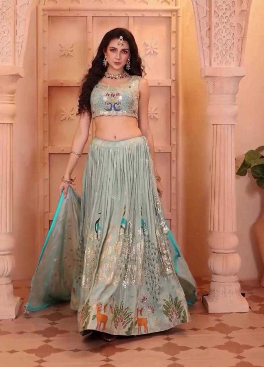Ynf Chinon Silk KESH496 492 Lehengas Wholesale Designer Lehenga Fancy Lehenga Traditional Lehenga Embroidered Lehenga Manufacturer