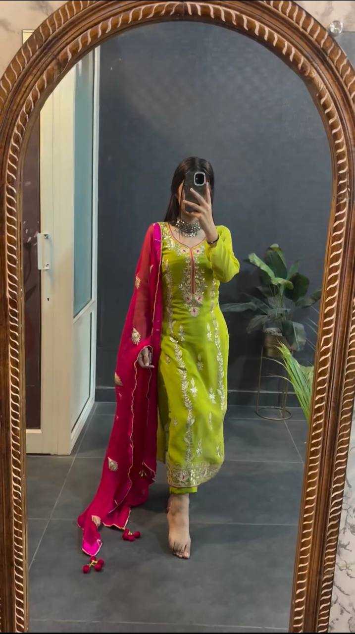 Ynf Chinon Silk KESH499 1662 Suits & Dresses Wholesale Ladies Suits Embroidery Suits Party wear suits Manufacturer