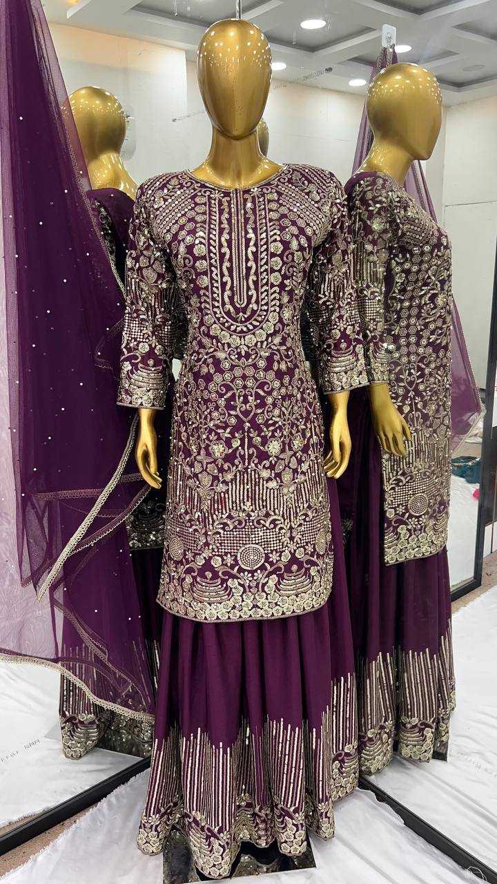 Ynf Chinon Silk KESH499 3103 Suits & Dresses Wholesale Embroidery Suits Party wear suits Wedding Suits Manufacturer