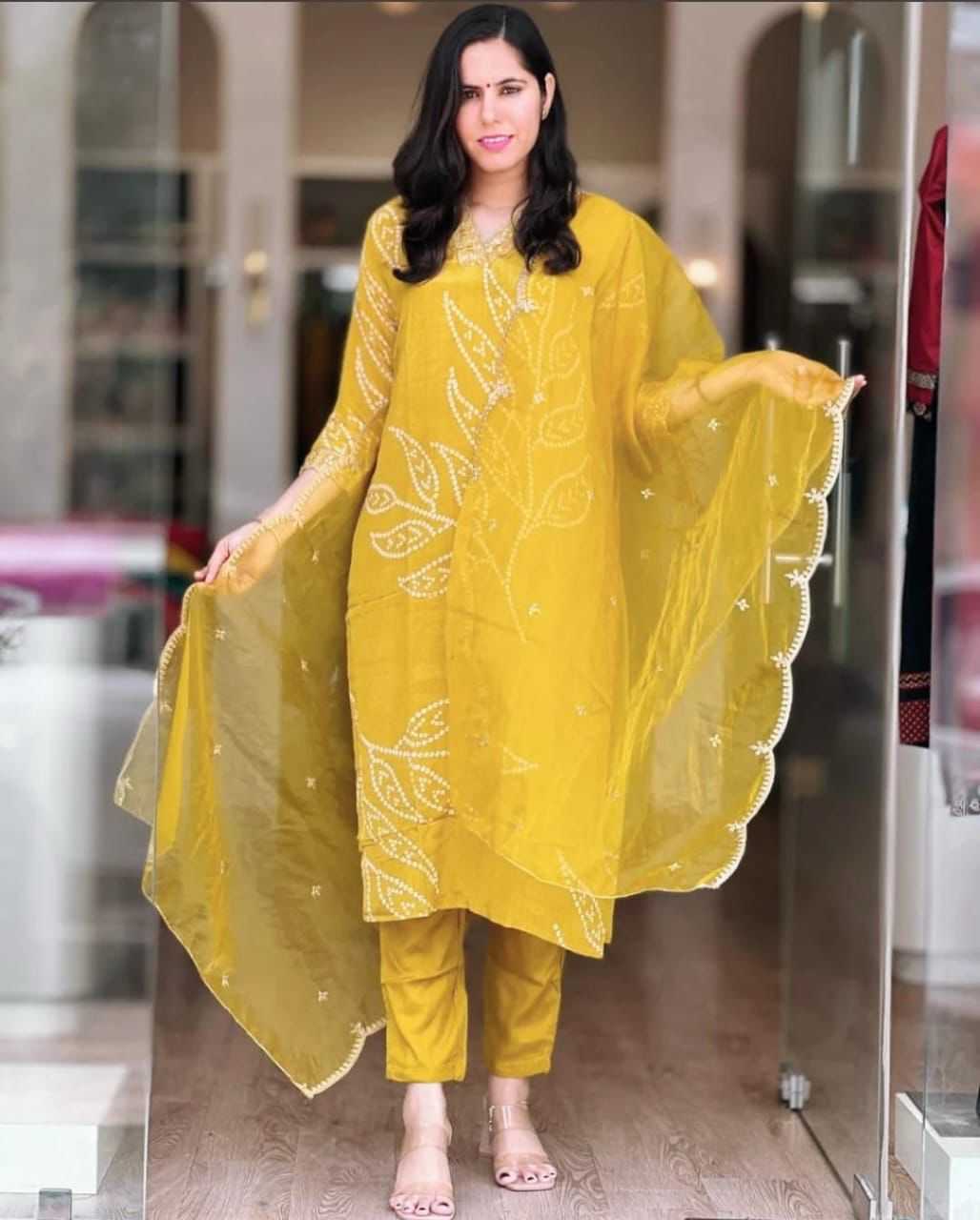 Ynf Chinon Silk KESH502 1005 Kurti Wholesale Printed Kurtis Embroidered Kurtis Silk Kurtis Manufacturer