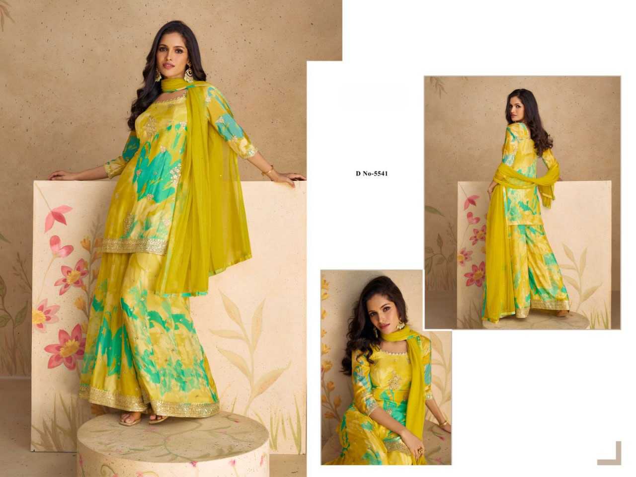 Ynf Chinon Silk KESH504 5538 Suits & Dresses Wedding Collections Festive Collections Wholesale Printed Suits Embroidery Suits Ladies Silk Suit Manufacturer