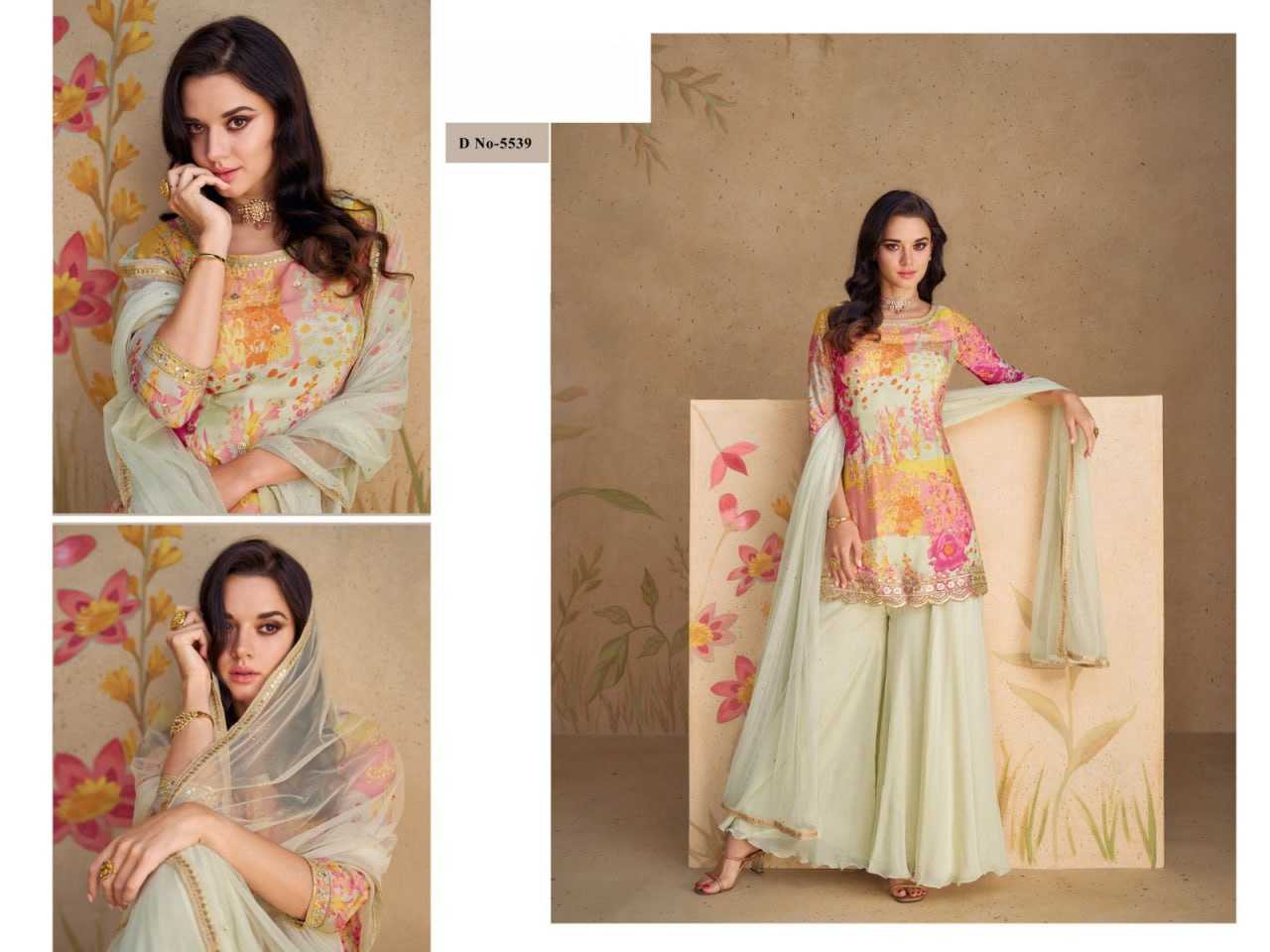 Ynf Chinon Silk KESH504 5538 Suits & Dresses Wedding Collections Festive Collections Wholesale Printed Suits Embroidery Suits Ladies Silk Suit Manufacturer