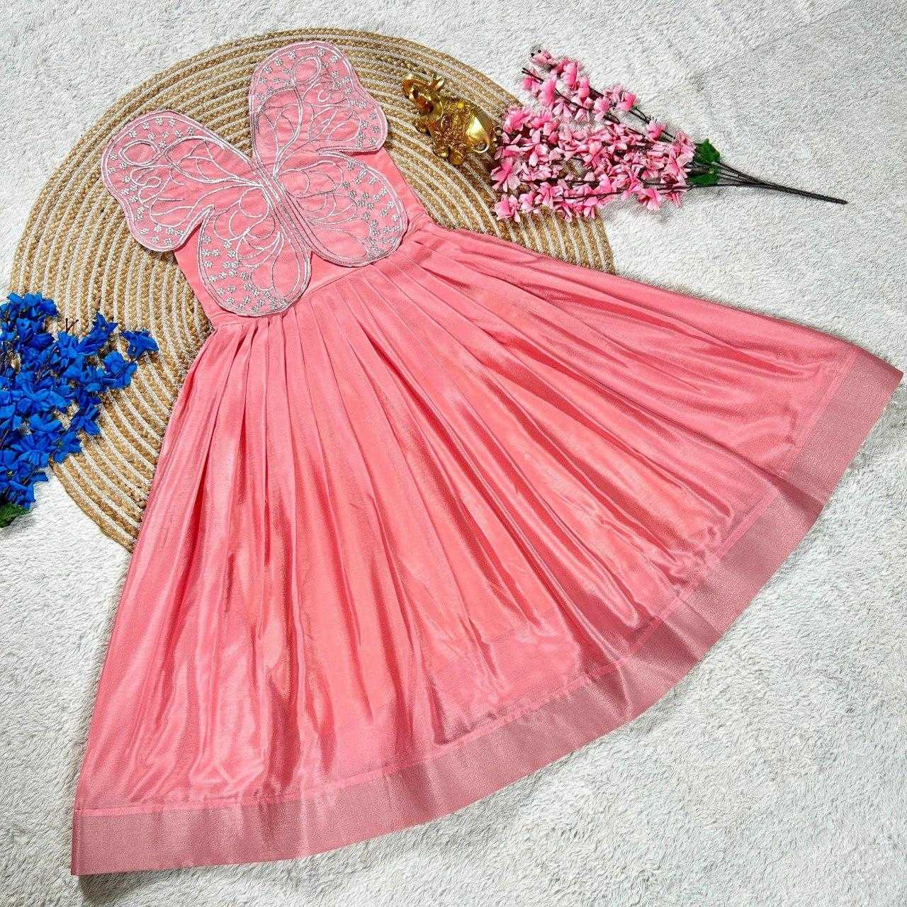 Ynf Chinon Silk KESH505 338 Kids Wear Wholesale Kids Gown Kids Ethnic Gowns Manufacturer