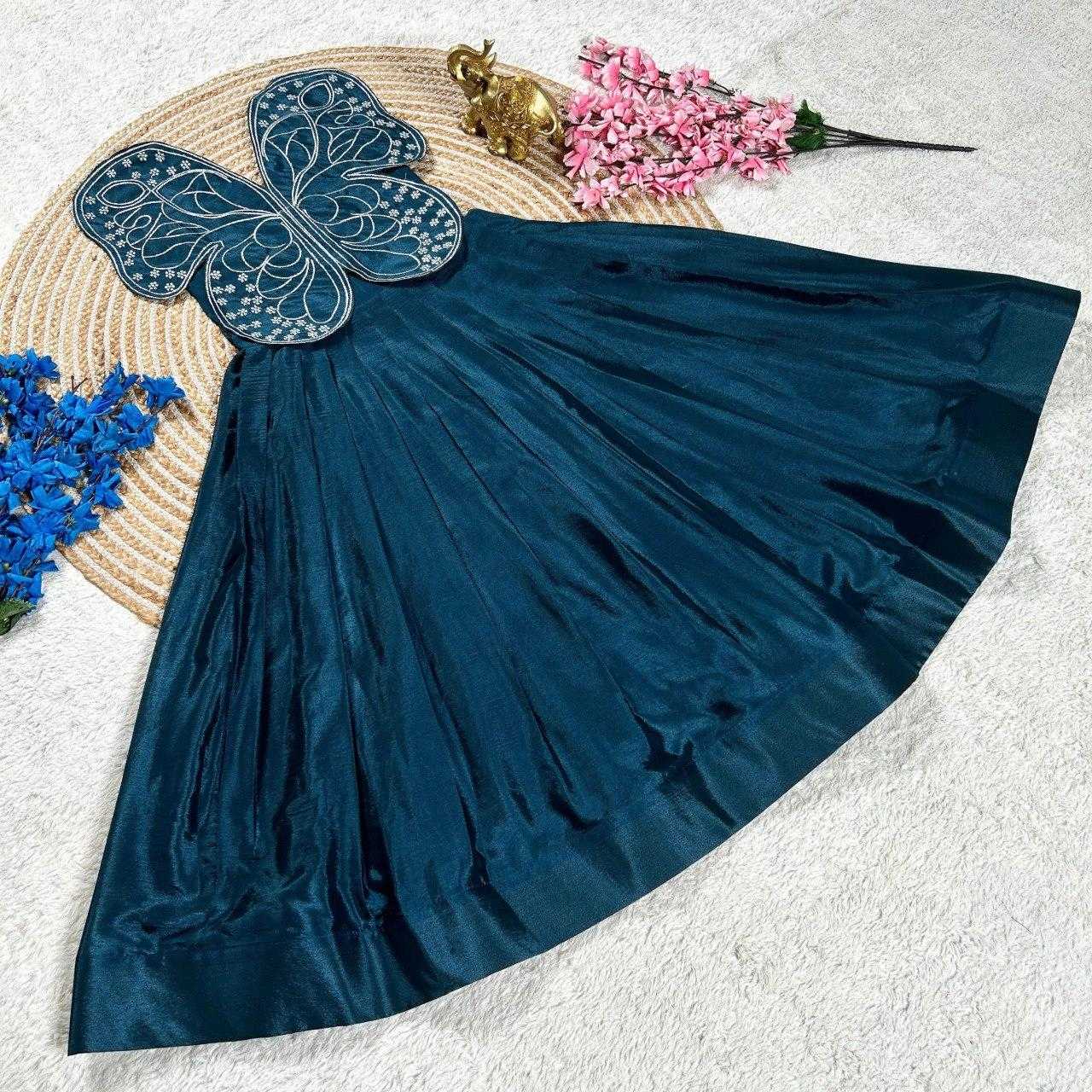 Ynf Chinon Silk KESH505 338 Kids Wear Wholesale Kids Gown Kids Ethnic Gowns Manufacturer