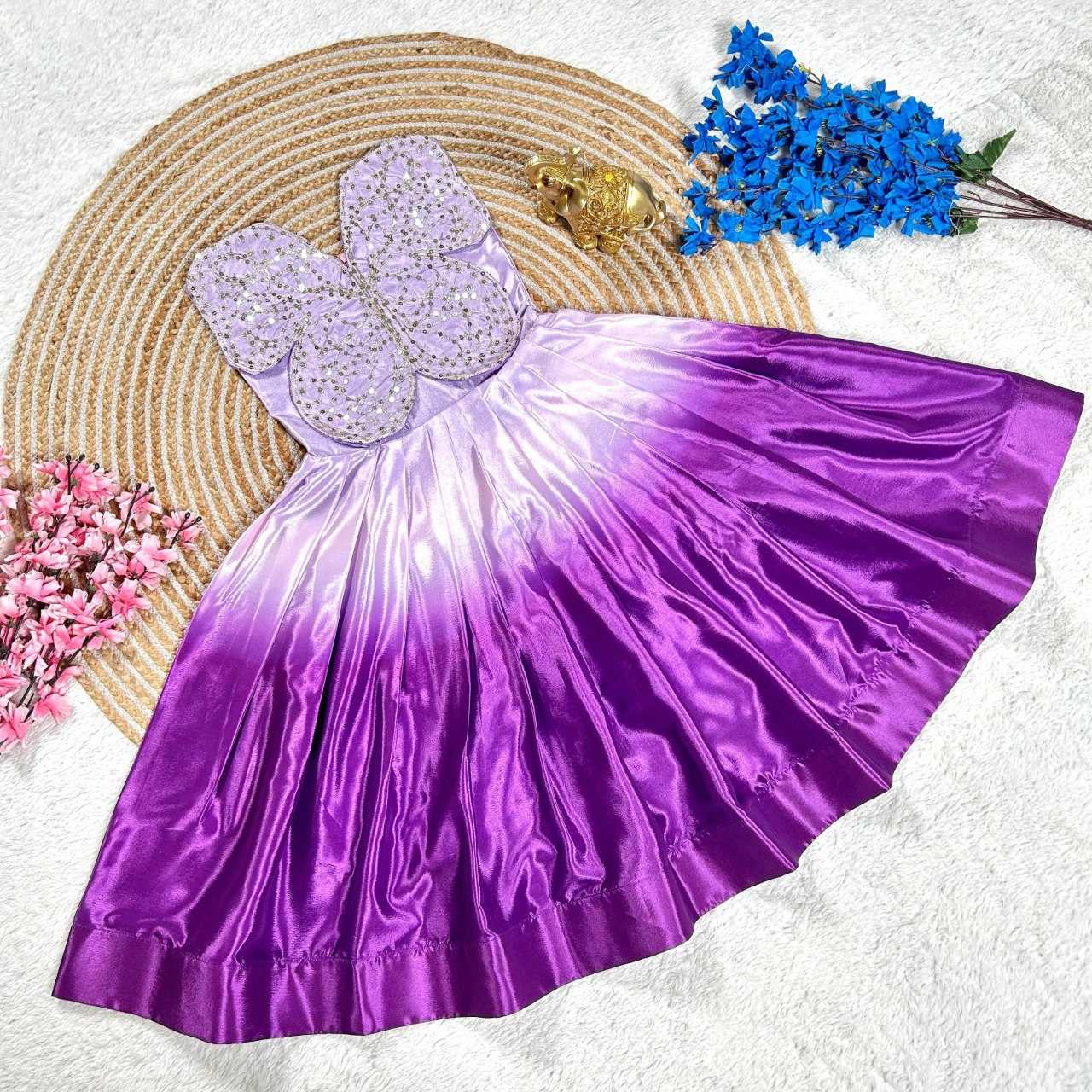 Ynf Chinon Silk KESH505 341 Kids Wear Wholesale Kids Gown Kids Frocks Kids Party Wear Ethnic Manufacturer