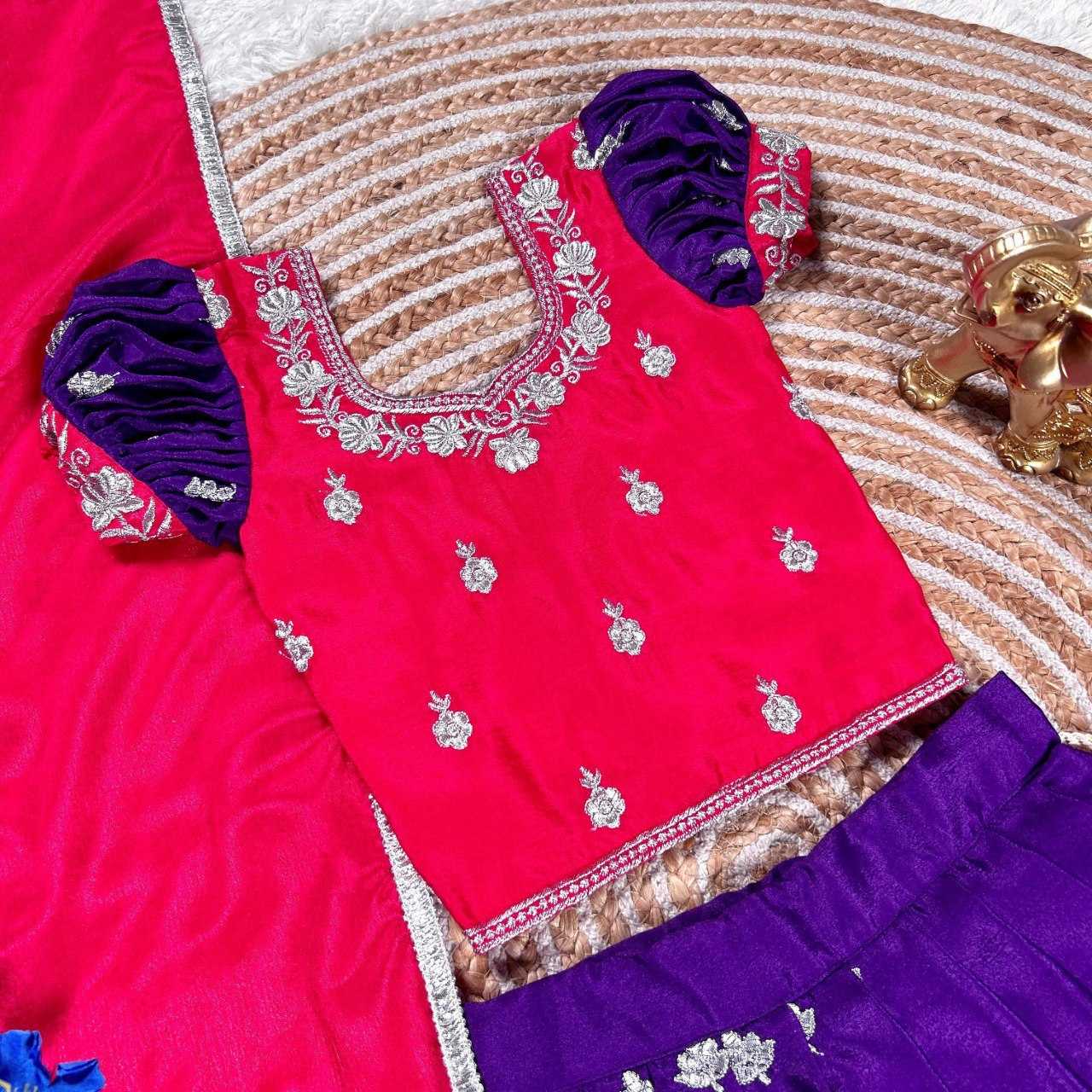 Ynf Chinon Silk KESH505 347 Kids Wear Wholesale Kids Lehenga Kids Lehenga Choli Manufacturer