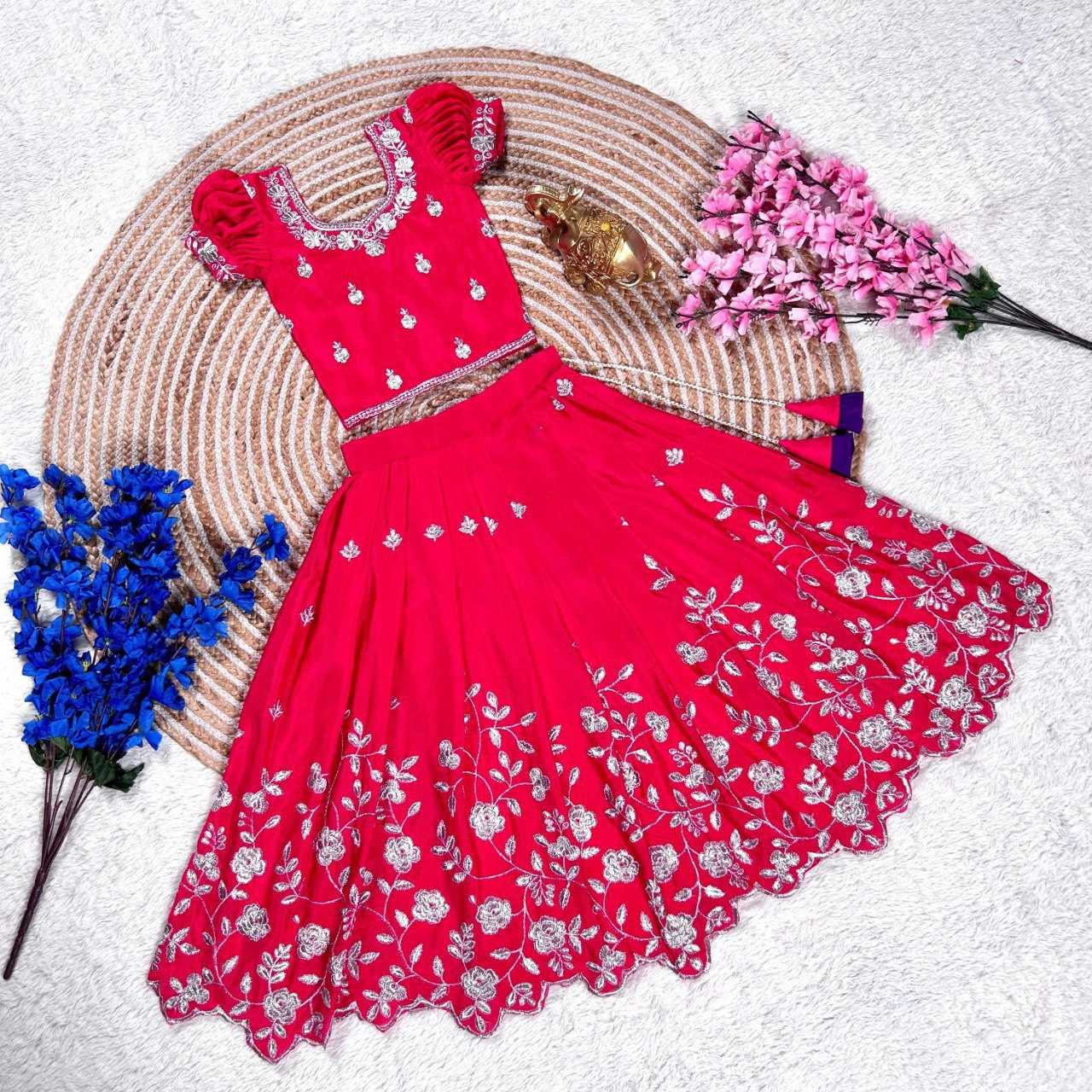Ynf Chinon Silk KESH505 347 Kids Wear Wholesale Kids Lehenga Kids Lehenga Choli Manufacturer