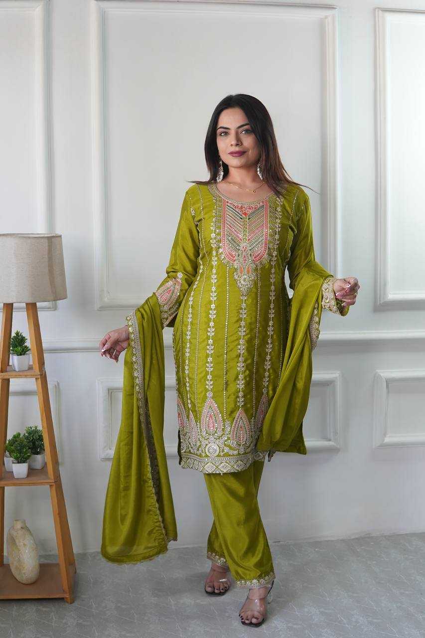 Ynf Chinon Silk KESH506 1170 Suits & Dresses Wholesale Ladies Suits Embroidery Suits Designer Suits Manufacturer