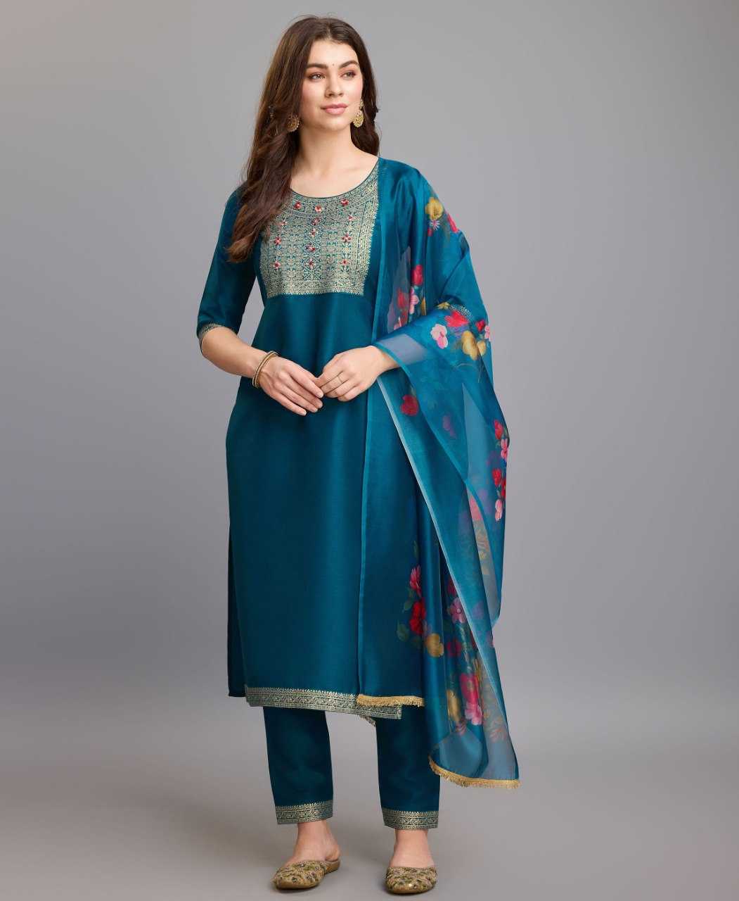 Ynf Chinon Silk KESH507 136 Suits & Dresses Wholesale Party wear suits Designer Suits Long Kurti Suits Manufacturer