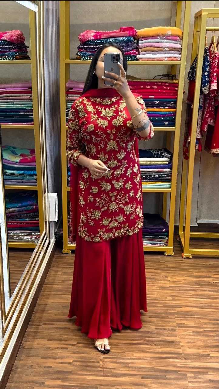 Ynf Chinon Silk KESH516 9264 Suits & Dresses Wholesale Embroidery Suits Palazzo Suit Party wear suits Manufacturer