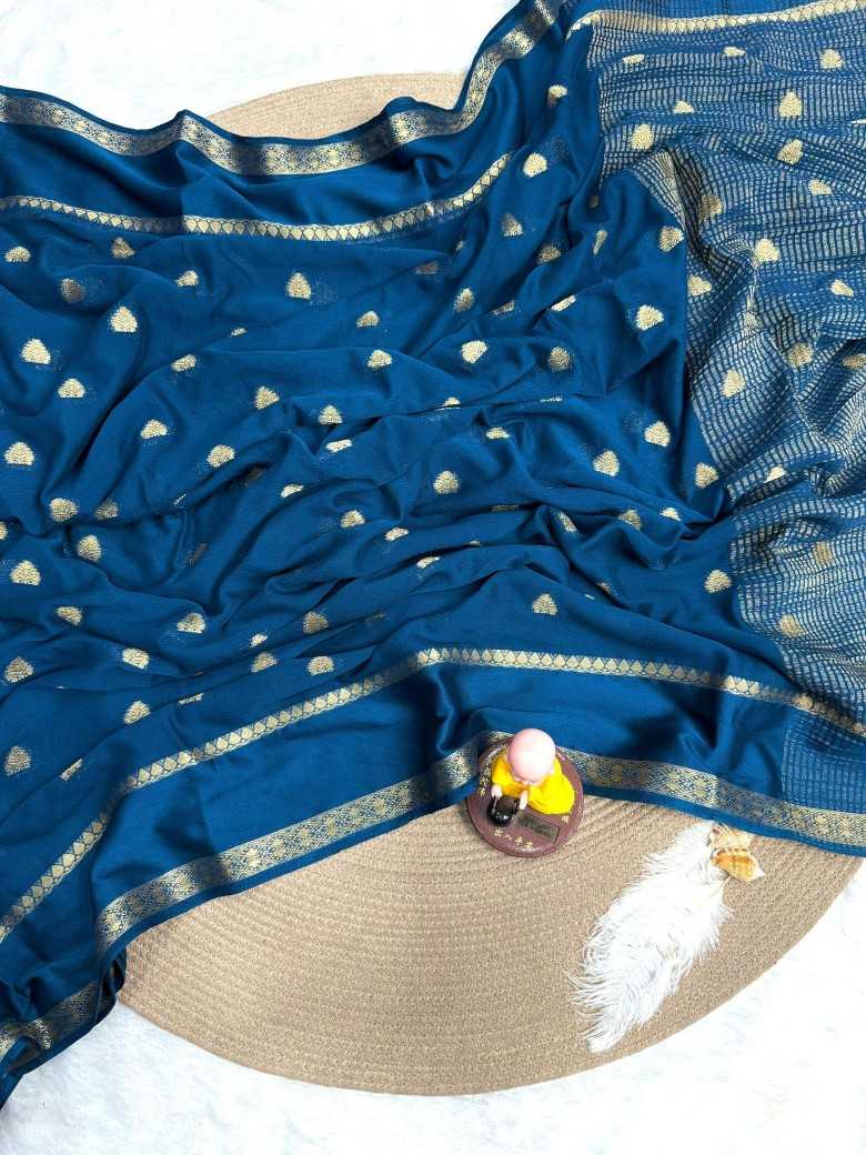 Ynf Chinon Silk RIN178 weaving Chinnon Sarees Wedding Collections Wholesale Designer Sarees Zari Border Sarees Wedding Outfits Manufacturer