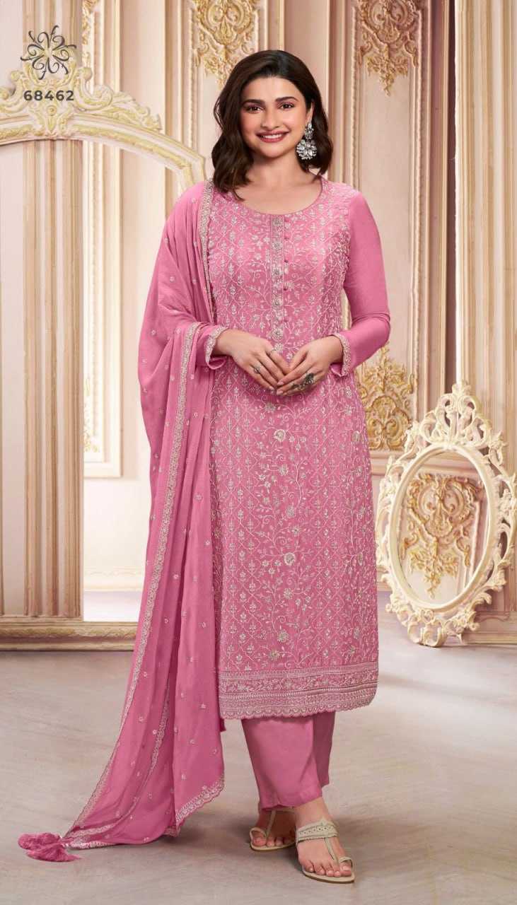 Ynf Chinon Suits & Dresses Wholesale Ladies Suits Zari Work Suit Embroidered Suits Manufacturer