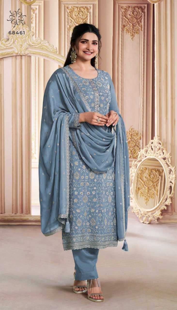Ynf Chinon Suits & Dresses Wholesale Ladies Suits Zari Work Suit Embroidered Suits Manufacturer