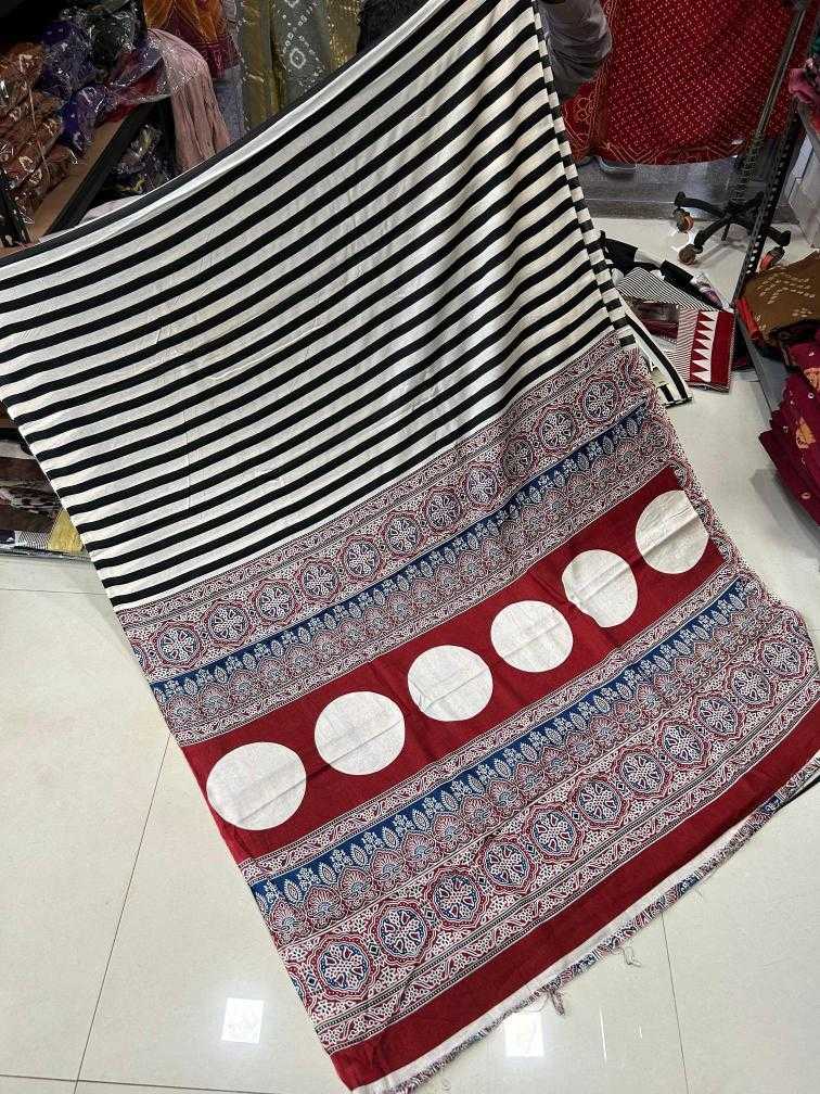 Ynf Cotton KESH437 Hand-Painted Sarees Wedding Collections Festive Collections Wholesale Cotton Linen Sarees Ajrakh Sarees Hand Work Sarees Manufacturer
