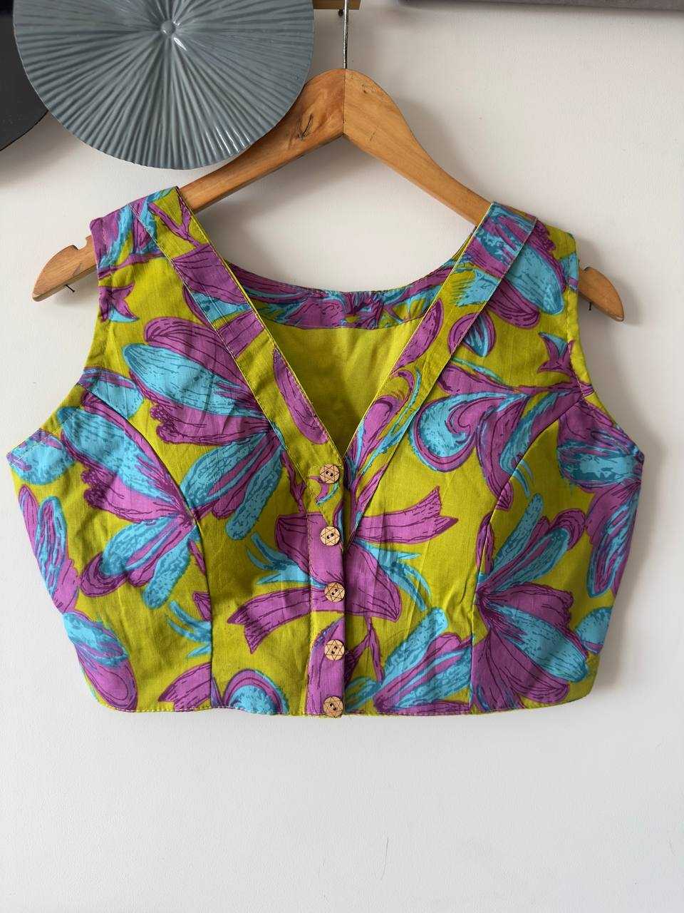 Ynf Cotton KESH437 Handicrafts Readymade Blouses Wholesale Blouse Cotton Blouse Party Wear Blouse Manufacturer