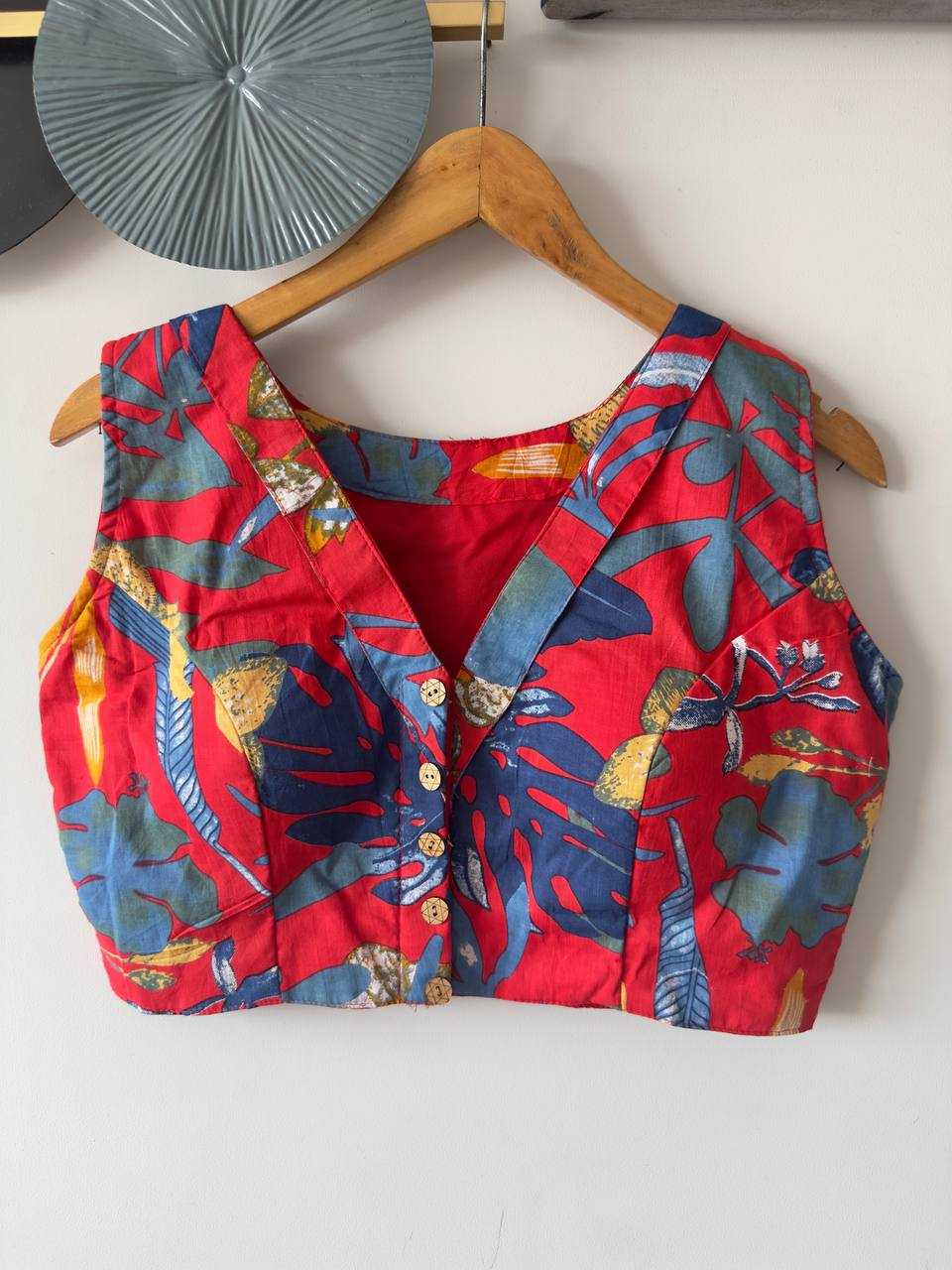 Ynf Cotton KESH437 Handicrafts Readymade Blouses Wholesale Blouse Cotton Blouse Party Wear Blouse Manufacturer