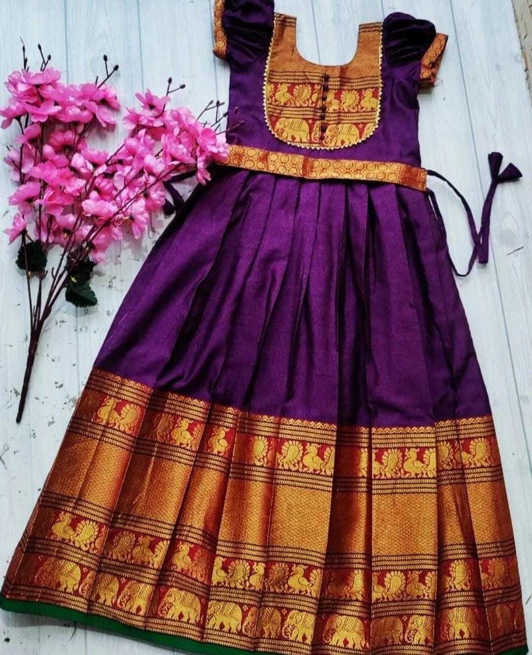 Ynf Cotton KESH493 DROP Kids Wear Wholesale Kids Gown Kids Ethnic Gowns Manufacturer