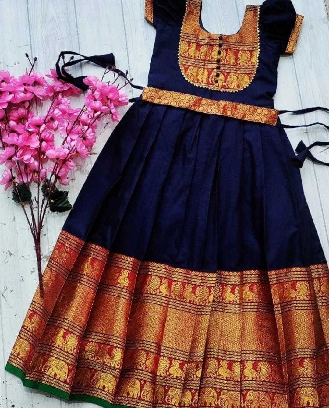 Ynf Cotton KESH493 DROP Kids Wear Wholesale Kids Gown Kids Ethnic Gowns Manufacturer