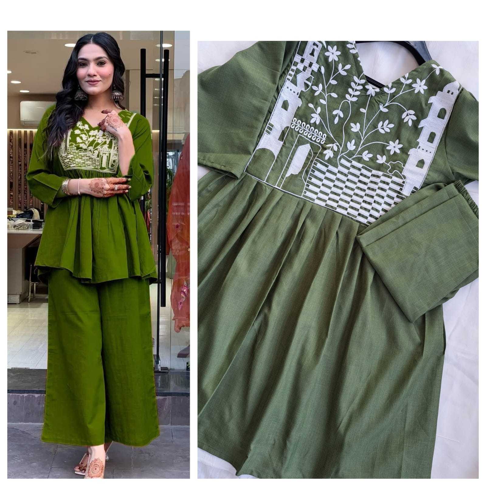 Ynf Cotton KESH502 1009 Kurti Wholesale Short Kurtis Cotton Kurtis Embroidered Kurtis Manufacturer