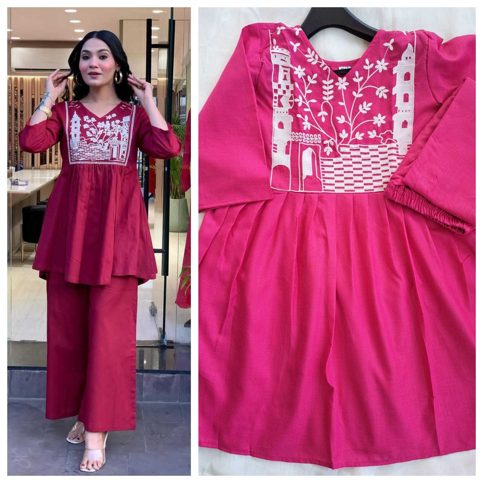 Ynf Cotton KESH502 1009 Kurti Wholesale Short Kurtis Cotton Kurtis Embroidered Kurtis Manufacturer