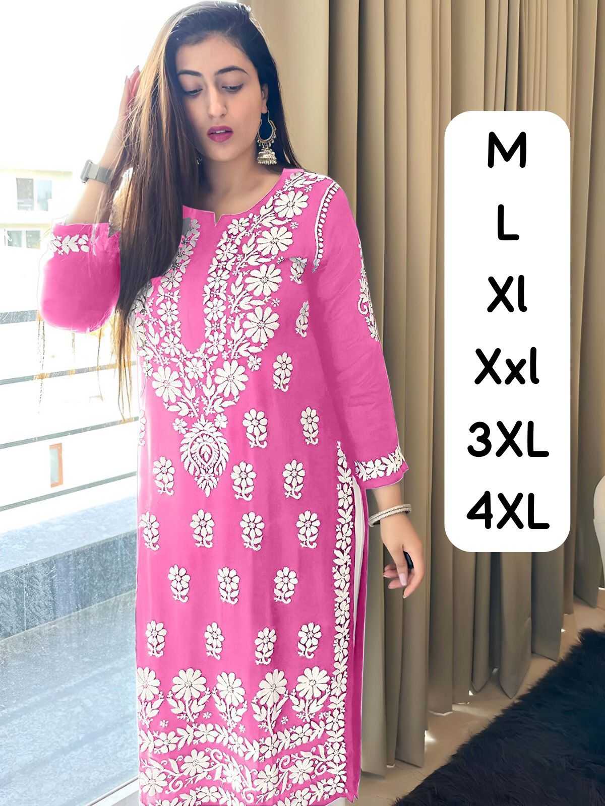 Ynf Cotton KESH502 575 Kurti Wholesale Cotton Kurtis Rayon Kurtis Chikan Kurti Manufacturer