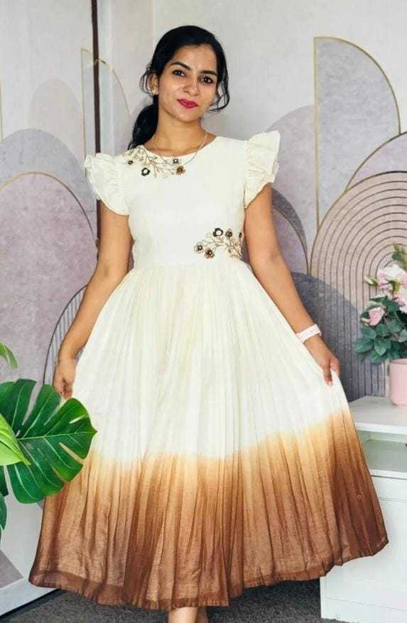 Ynf Cotton KESH505 356 Gowns Wholesale Printed Gowns Fancy Gowns Long Gowns Manufacturer