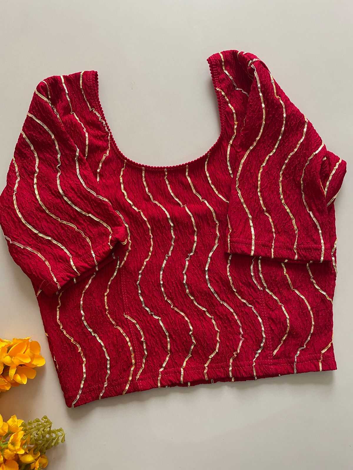 Ynf Cotton Lycra KESH426 GOTTA Readymade Blouses Wholesale Designer Blouse Cotton Blouse Party Wear Blouse Manufacturer