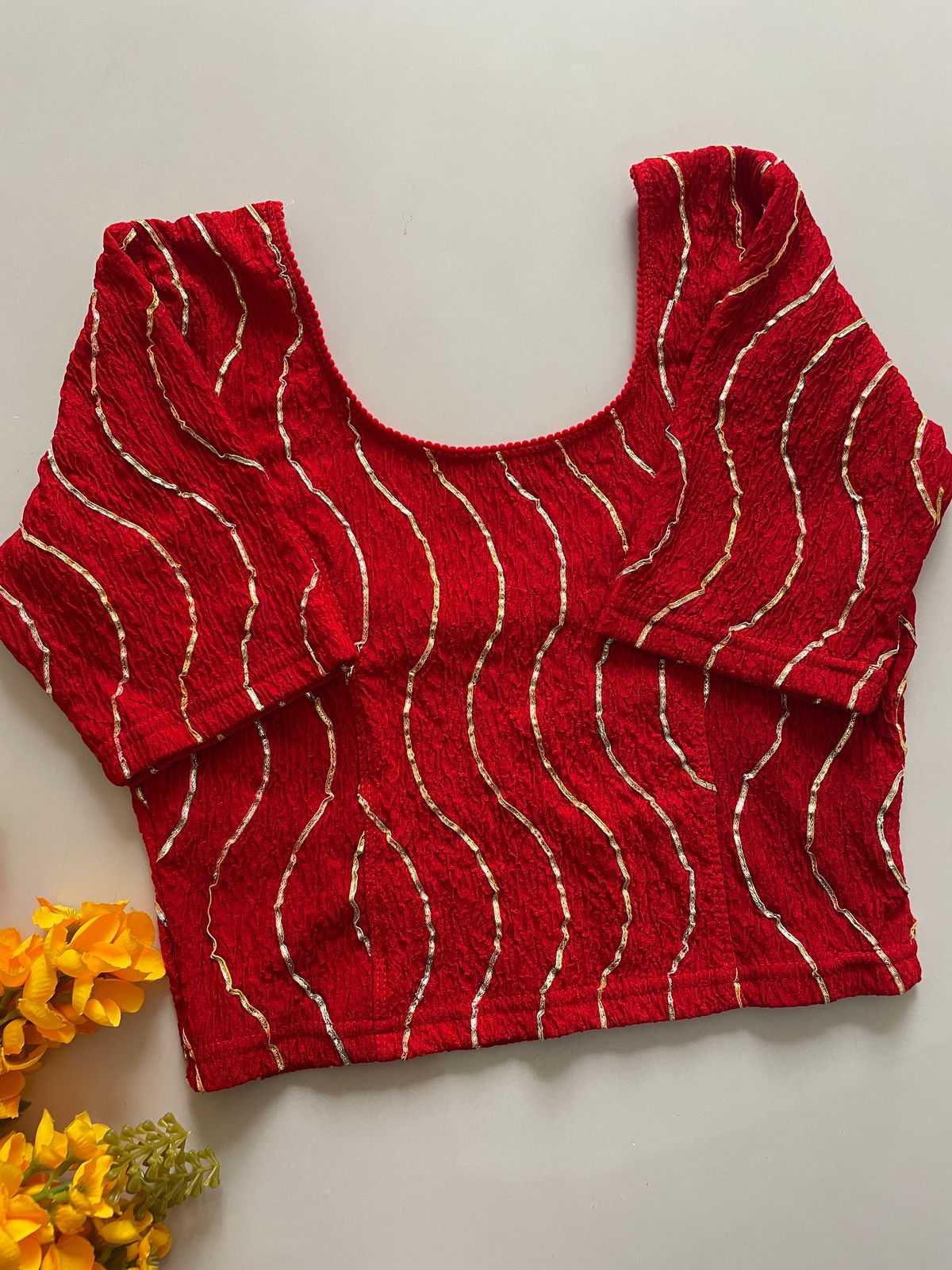 Ynf Cotton Lycra KESH426 GOTTA Readymade Blouses Wholesale Designer Blouse Cotton Blouse Party Wear Blouse Manufacturer