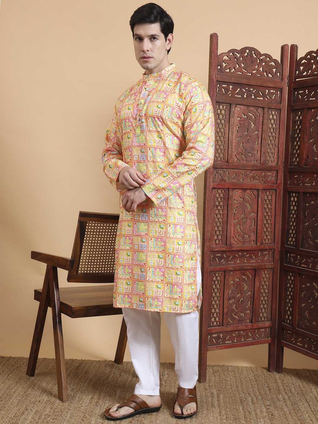 Ynf Cotton RIN188 KILLER9 Mens Wear Wholesale Mens Kurtas Men Cotton Kurta Men Wedding kurta Manufacturer
