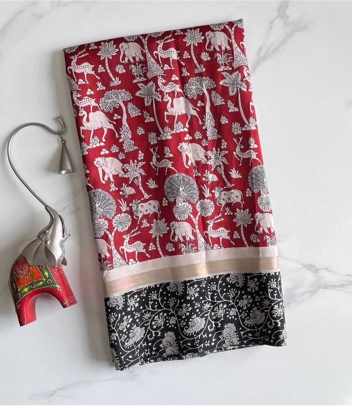 Ynf Cotton RIN203 Mangalkari Sarees Wedding Collections Festive Collections Wholesale Kalamkari Sarees Cotton Sarees Mulmul Cotton Sarees Manufacturer