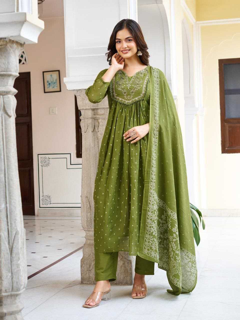 Ynf Cotton RIN217 325 Suits & Dresses Wholesale Ladies Suits Embroidery Suits Palazzo Suit Party wear suits Manufacturer