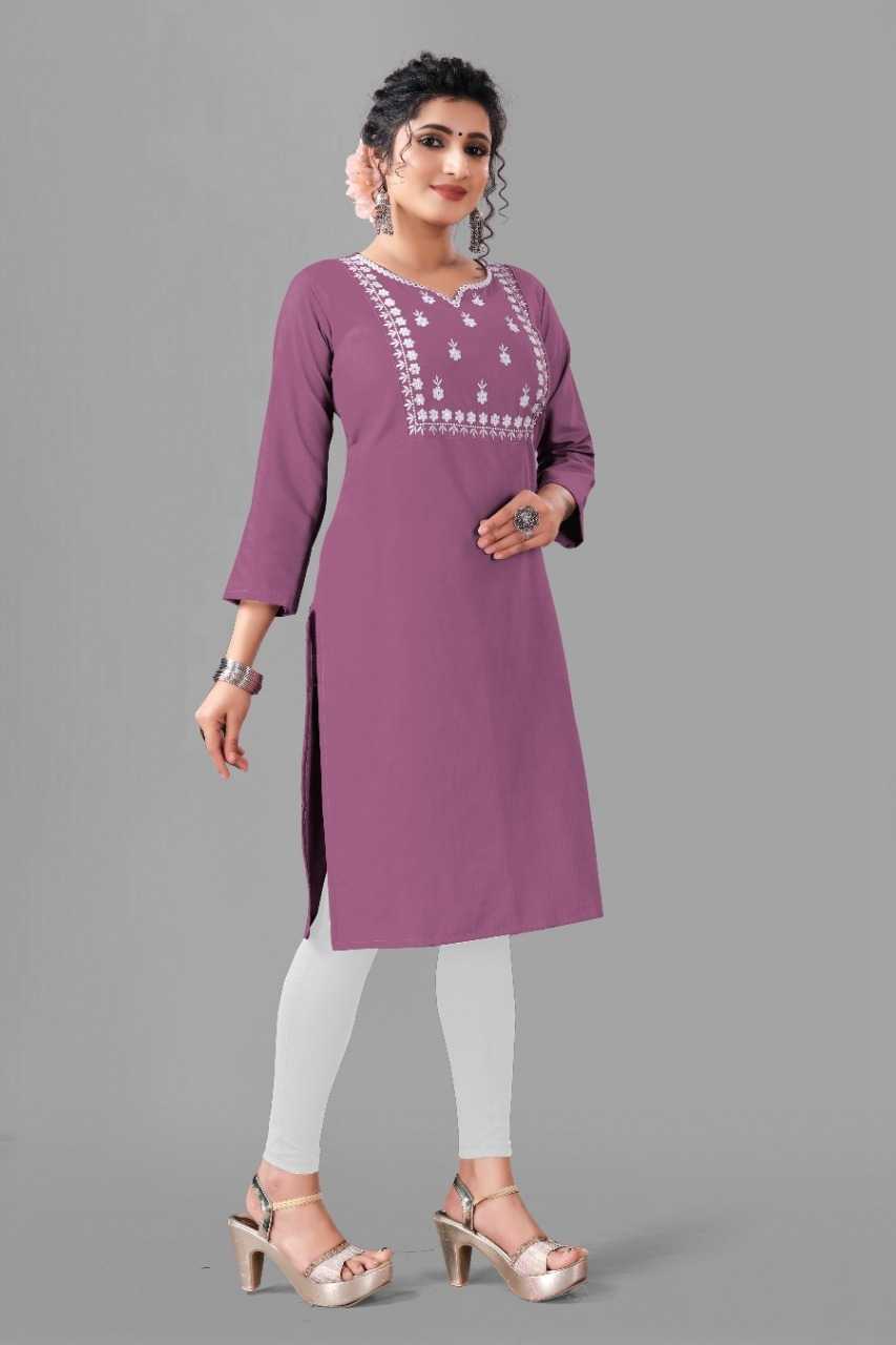 Ynf Cotton RIN222 KIWI Kurti Plus Size Collections Wholesale Designer Kurtis Cotton Kurtis Embroidered Kurtis Manufacturer