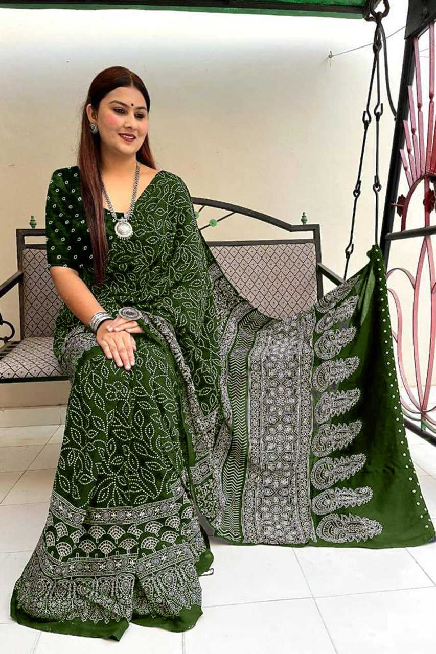 Ynf Cotton RIN229 112 Sarees Wholesale Ajrakh Sarees Cotton Sarees Mulmul Cotton Sarees Manufacturer