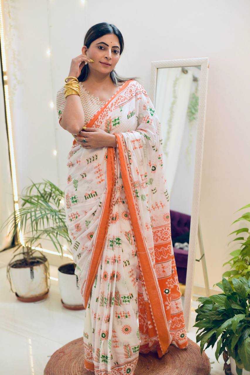 Ynf Cotton RIN229 quality Sarees Wholesale Designer Sarees Printed Cotton Saree Cotton Sarees Manufacturer