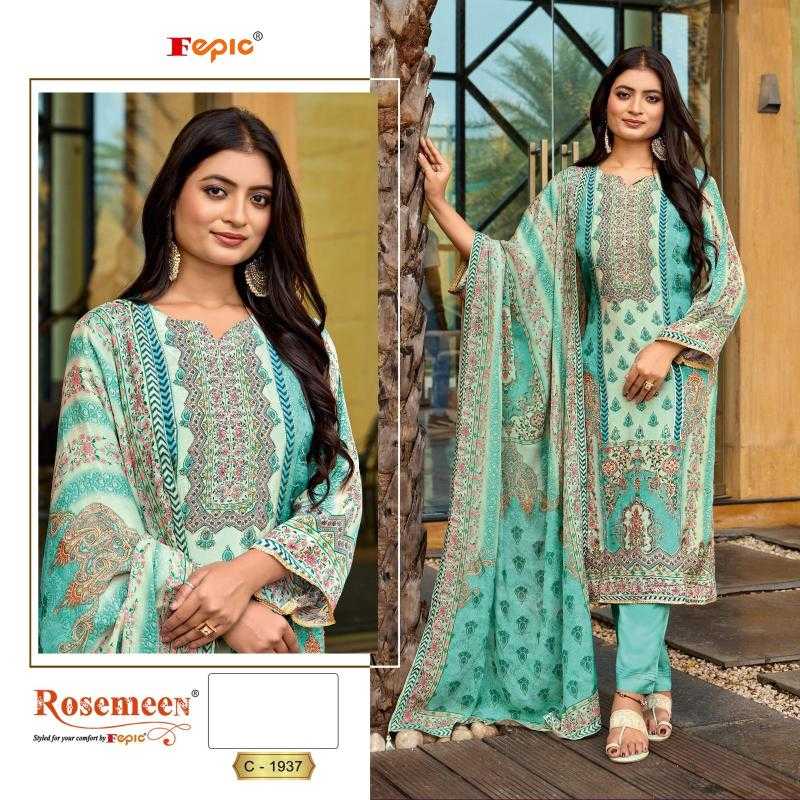 Ynf Crepe KESH446 FEPIC-ROSEMEEN-CRAPE PRINTE Suits & Dresses Wedding Collections Wholesale Printed Suits Embroidery Suits Wedding Suits Manufacturer