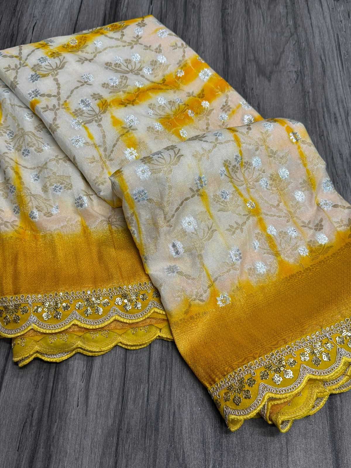 Ynf Crepe Silk KESH484 Shibhori Dyeing Silk Sarees Wedding Collections Wholesale Khadi Silk Sarees Crepe Silk Saree Designer Silk Sarees Manufacturer