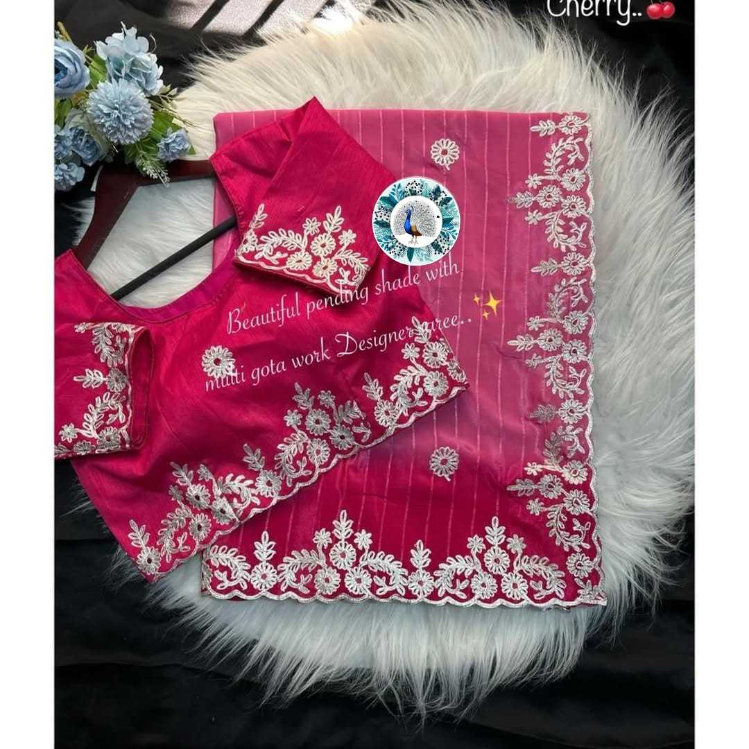 Ynf Crepe Silk RIN128 Daga & gota Silk Sarees Wedding Collections Festive Collections Wholesale Crepe Silk Saree Designer Silk Sarees Silk Sarees For Weddings Manufacturer